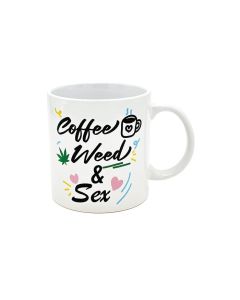 Attitude Mug Coffee, Weed & Sex - 22 oz