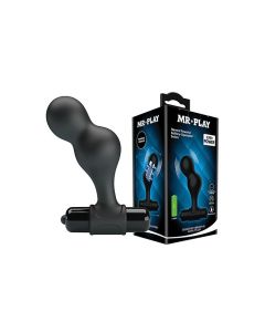 Mr. Play Silicone Anal Vibro Plug - Black