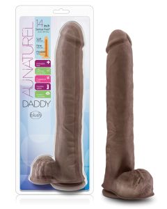 Blush Au Naturel Daddy Sensa Feel Dual Density Dong w/Suction Cup