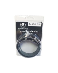 Spartacus DADDYS GIRL Leather Collar - Black
