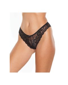 Scallop Stretch Lace High Leg Panty