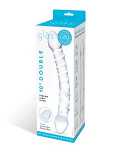 Glas Double Trouble Glass Dildo - Clear