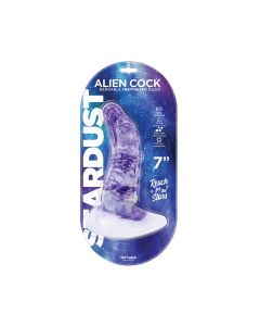 Stardust Alien Cock Silicone Textured Dildo - Purple