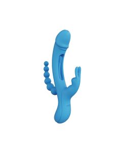 Trilux Kinky Finger Rabbit Vibrator with Anal Beads