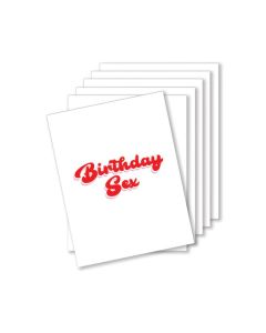 Birthday Sex Naughty Greeting Card - Pack Of 6