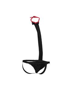 Male Basics Tuxedo Lace Jockstrap Black