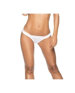 V Strap Thong White