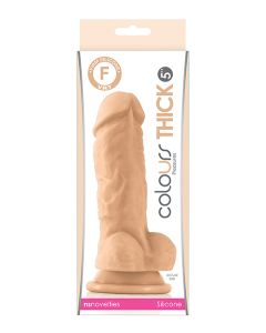 Colours Pleasures Thick 5" Dildo - White