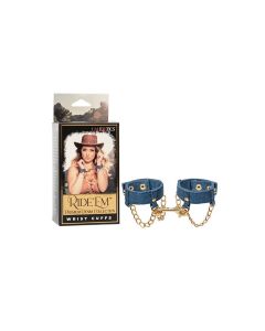 Ride 'Em Premium Denim Collection Wrist Cuffs