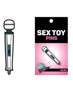 Wood Rocket Sex Toy Wand Pin - White