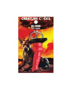 Creature Cocks Hell-Hound Silicone Key Chain - Red